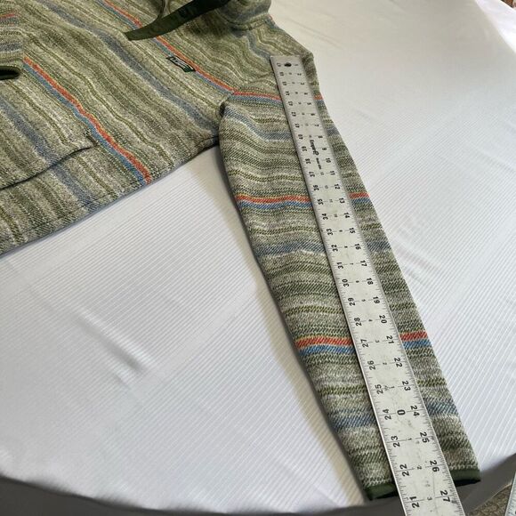 L.L. Bean Slightly Fitted Mens Pullover Printed Marsh Snap Sweater Medium - Picture 4 of 8